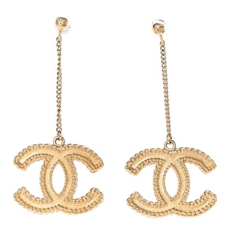 valentine earrings chanel|chanel double c drop earrings.